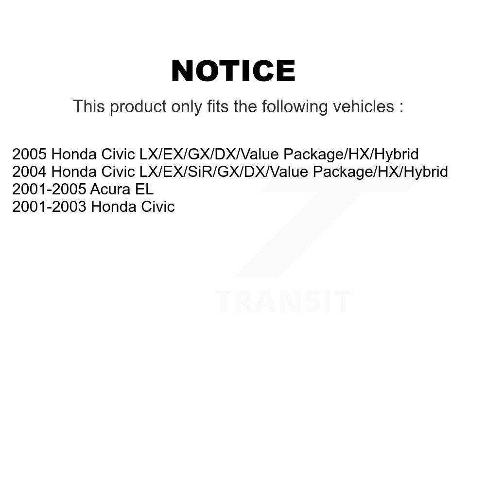 [Avant] Kit de Roulement de roue pour Honda Civic Acura EL K77-100432