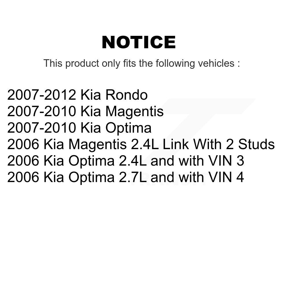 [Avant] Kit de Roulement de roue pour Kia Optima Rondo Magentis K77-100479