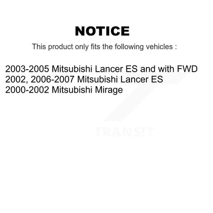 [Avant] Kit de Roulement de roue pour Mitsubishi Lancer Mirage K77-100495