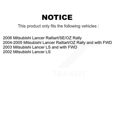 [Avant] Kit de Roulement de roue pour Mitsubishi Lancer K77-100514
