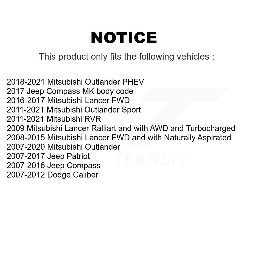 [Avant] Roulement de roue pour Mitsubishi Jeep Outlander RVR Lancer Patriot Compass K77-100520