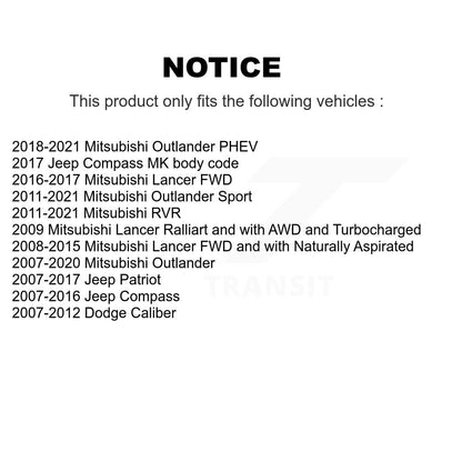 [Avant] Roulement de roue pour Mitsubishi Jeep Outlander RVR Lancer Patriot Compass K77-100520