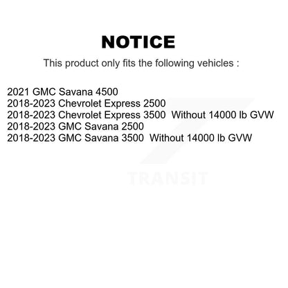 [Avant] Ensemble roulement de roue et moyeu pour GMC Chevrolet Savana 2500 Express 3500 4500 K77-100685