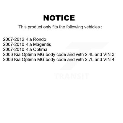 [Avant] Roulement de roue pour Kia Rondo Optima Magentis K77-100736
