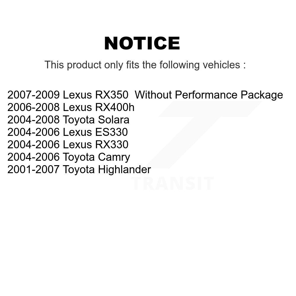 [Avant Gauche] Ensemble roulement de roue et moyeu pour Toyota Lexus Camry Highlander RX350 K77-100809