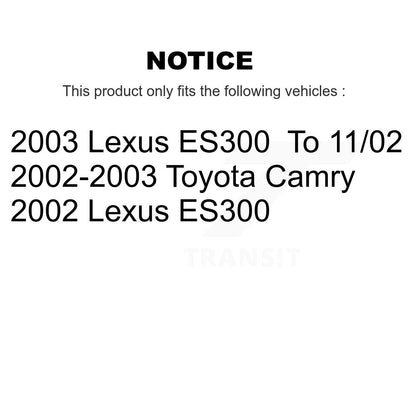 [Avant Droite] Ensemble roulement de roue et moyeu pour Toyota Camry Lexus ES300 K77-100857