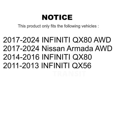 [Avant] Ensemble roulement de roue et moyeu pour INFINITI QX80 Nissan Armada QX56 K77-100888