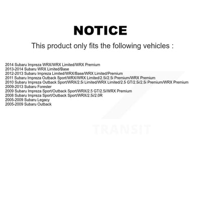 [Avant] Ensemble roulement de roue et moyeu pour Subaru Impreza Forester Outback Legacy WRX K77-100897