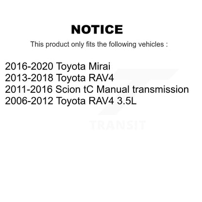[Avant] Ensemble roulement de roue et moyeu pour Toyota RAV4 Scion tC Mirai K77-100902