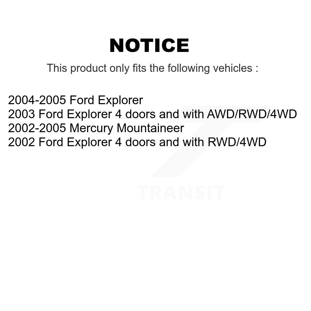 [Avant] Ensemble roulement de roue et moyeu pour Ford Explorer Mercury Mountaineer K77-100918