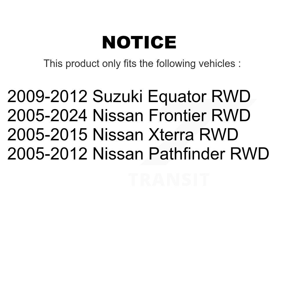 [Avant Droite] Ensemble roulement de roue et moyeu pour Nissan Frontier Pathfinder Xterra RWD K77-100974