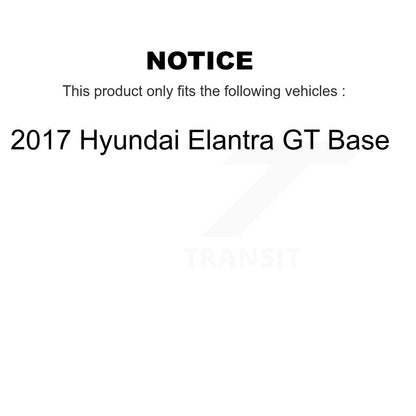 [Avant Gauche] Ensemble roulement de roue et moyeu pour 2017 Hyundai Elantra GT Base K77-100998