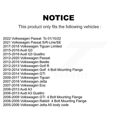 [Avant Droite] Ensemble roulement de roue et moyeu pour Volkswagen Jetta Tiguan Passat Golf GTI K77-101033