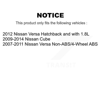 [Avant Droite] Ensemble roulement de roue et moyeu pour Nissan Versa Cube K77-101046