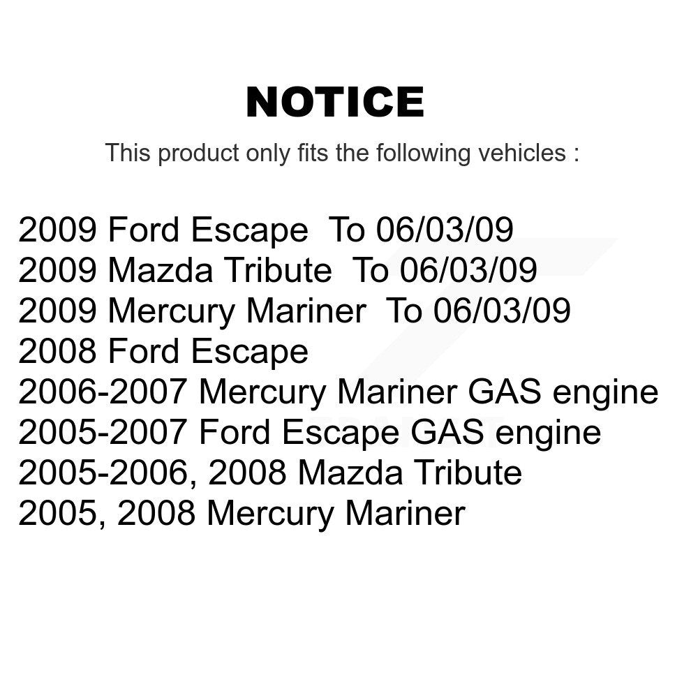 [Avant Droite] Roulement de roue pour Ford Escape Mazda K77-101321