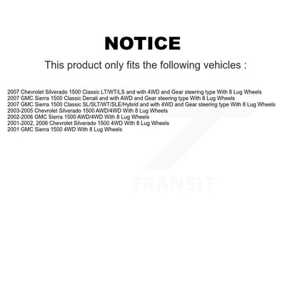 [Avant] Ensemble roulement de roue et moyeu pour Chevrolet Silverado K77-101421