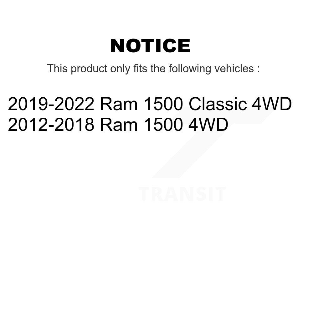 [Avant Droite] Ensemble roulement de roue et moyeu pour Ram 1500 Classic 4WD K77-101487