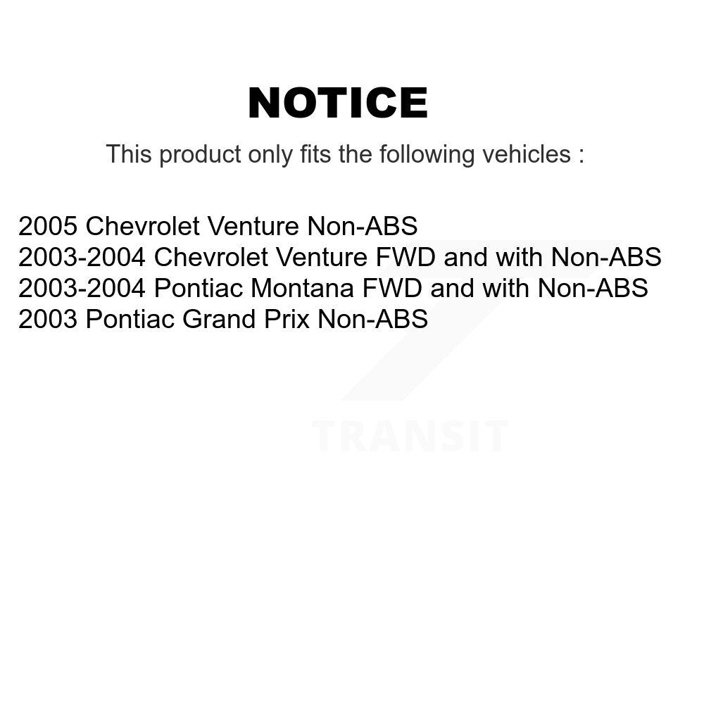 [Avant Gauche] Ensemble roulement de roue et moyeu pour Pontiac Montana Chevrolet K77-101500