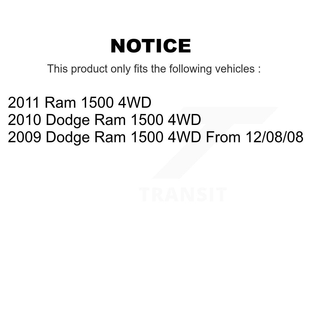 [Avant Gauche] Ensemble roulement de roue et moyeu pour Dodge Ram K77-101565