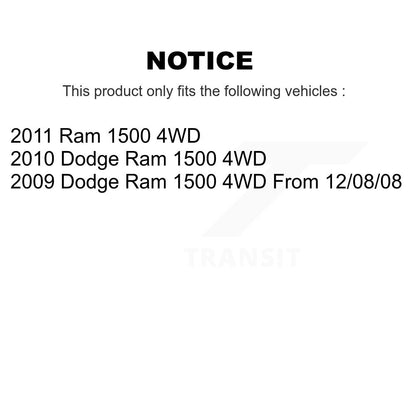 [Avant Gauche] Ensemble roulement de roue et moyeu pour Dodge Ram K77-101565
