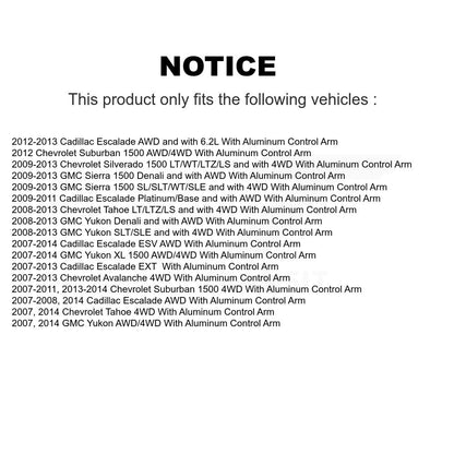 [Avant] Ensemble roulement de roue et moyeu pour Chevrolet GMC Sierra 1500 Tahoe K77-101654