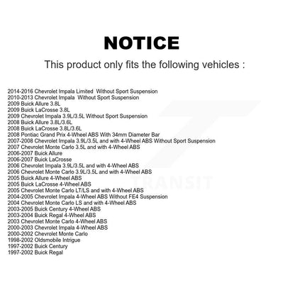 [Avant] Ensemble roulement de roue et moyeu pour Chevrolet Impala Buick LaCrosse K77-101656