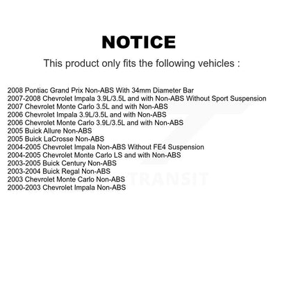 [Avant] Ensemble roulement de roue et moyeu pour Chevrolet Impala Buick LaCrosse K77-101657