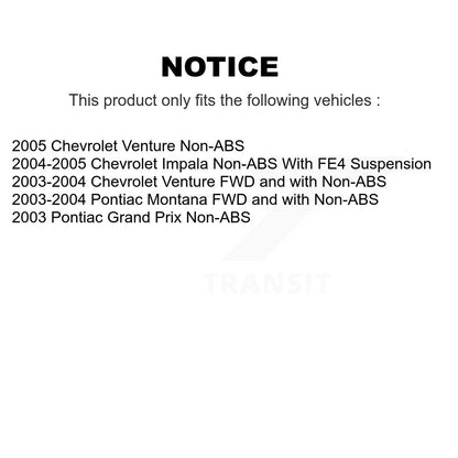 [Avant] Ensemble roulement de roue et moyeu pour Chevrolet Impala Pontiac Grand K77-101658