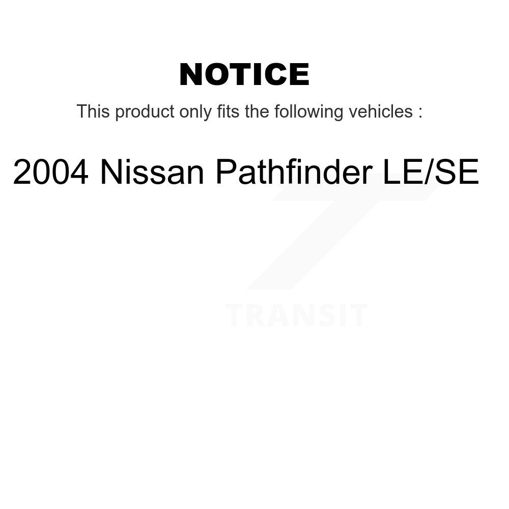 [Avant] Ensemble roulement de roue et moyeu pour 2004 Nissan Pathfinder LE SE K77-101664