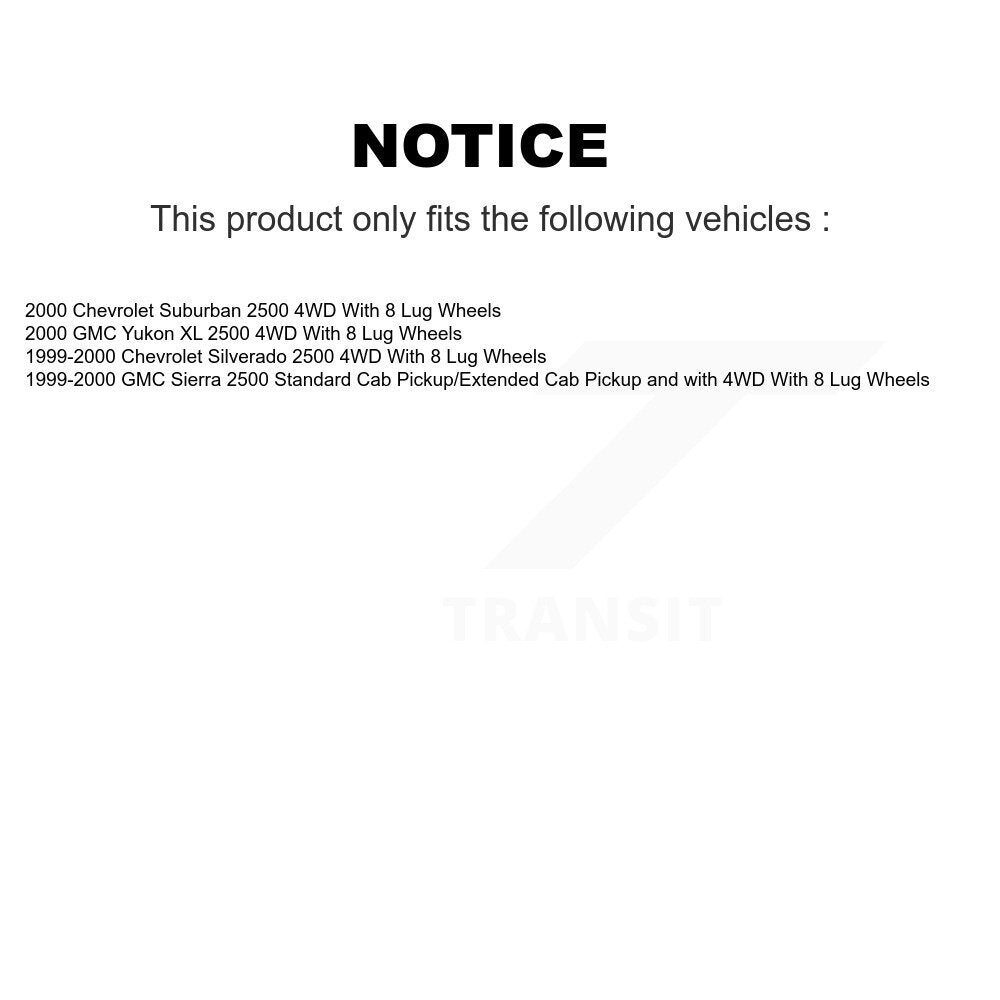 [Avant] Ensemble roulement de roue et moyeu pour Chevrolet Silverado 2500 GMC XL K77-101682