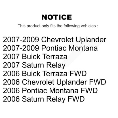 [Avant] Ensemble roulement de roue et moyeu pour Pontiac Montana Chevrolet Buick K77-101700