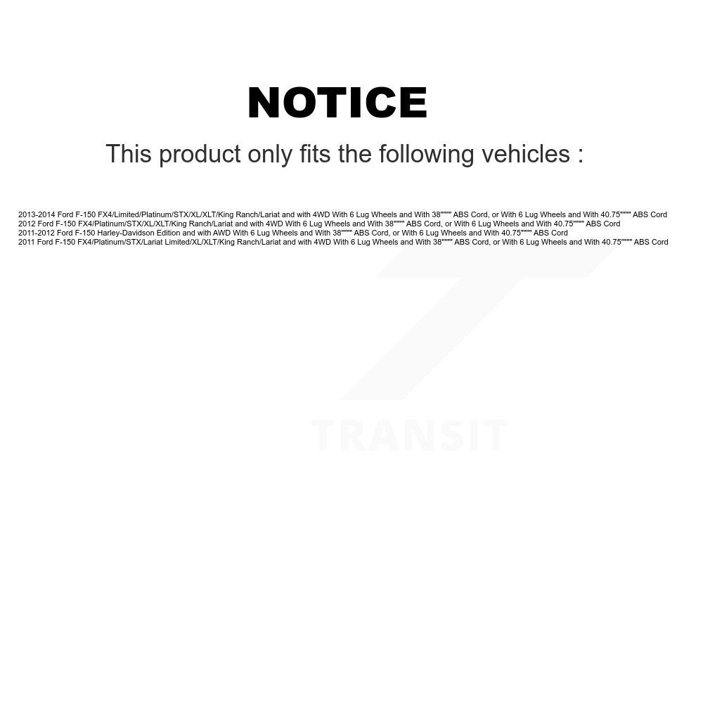 [Avant Gauche] Ensemble roulement de roue et moyeu pour Ford F-150 K77-101763