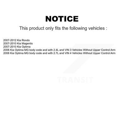 [Avant] Roulement de roue pour Kia Rondo Optima Magentis K77-101804