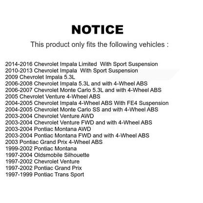 [Avant] Ensemble roulement de roue et moyeu pour Chevrolet Impala Pontiac Grand K77-102107