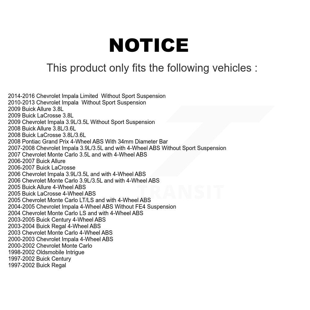 [Avant] Ensemble roulement de roue et moyeu pour Chevrolet Impala Buick LaCrosse K77-102108