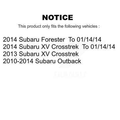 [Avant] Ensemble roulement de roue et moyeu pour Subaru Outback XV Crosstrek K77-102131