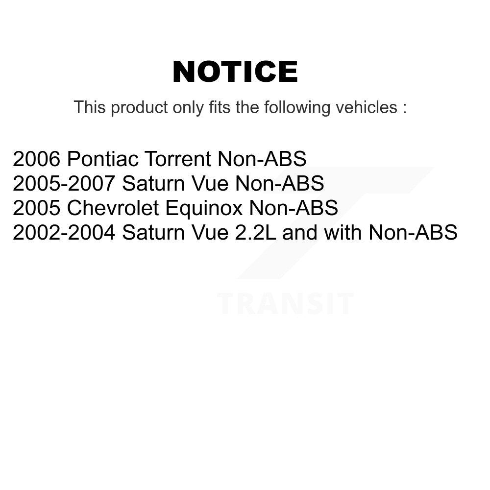 [Avant] Ensemble roulement de roue et moyeu pour Saturn Vue Pontiac K77-102329