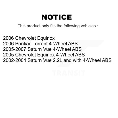[Avant] Ensemble roulement de roue et moyeu pour Saturn Vue Chevrolet K77-102330