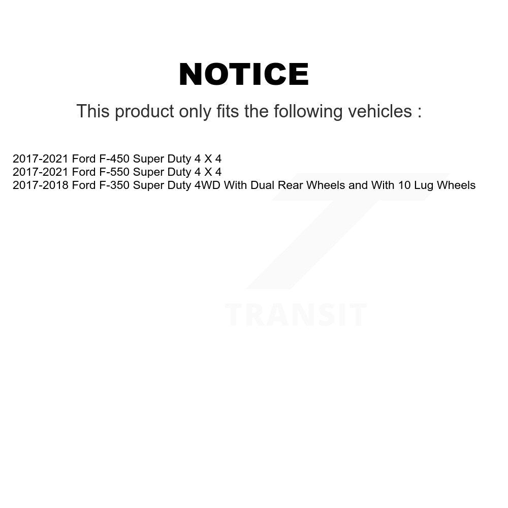[Avant] Ensemble roulement de roue et moyeu pour Ford F-350 Super Duty F-450 F-550 K77-102497