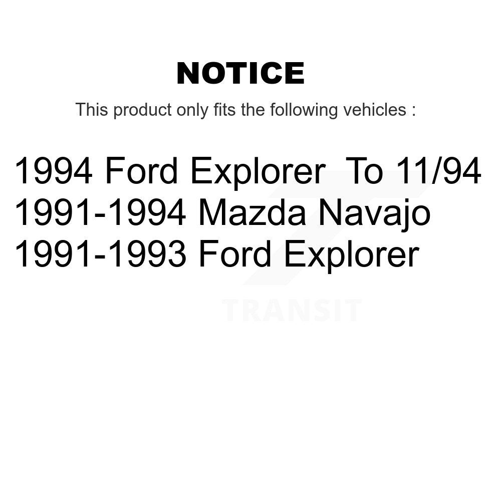 [Avant + Arrière] Kit d'amortisseur de suspension pour Ford Explorer Mazda Navajo K78-100177