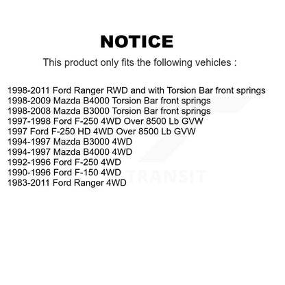 [Arrière] Kit d'amortisseur de suspension pour Ford Ranger F-150 F-250 HD Mazda B3000 B4000 K78-100259