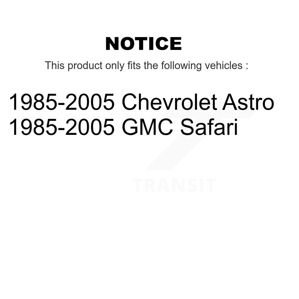 [Arrière] Kit d'amortisseur de suspension pour 1985-2005 Chevrolet Astro GMC Safari K78-100264