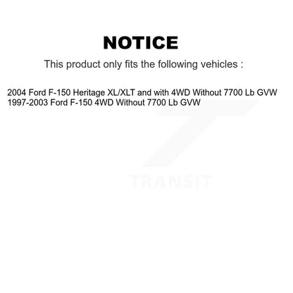 [Arrière] Kit d'amortisseur de suspension pour Ford F-150 Heritage sans 7700 Lb GVW K78-100271