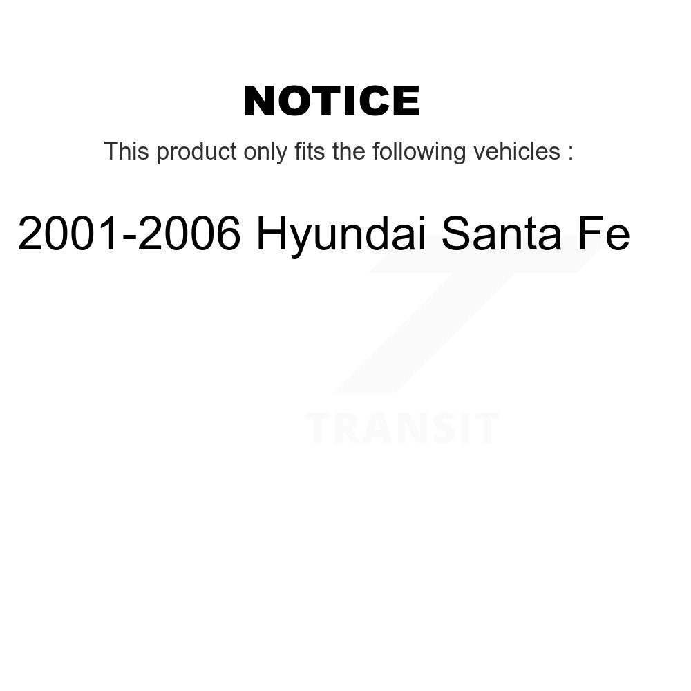 [Arrière] Kit d'amortisseur de suspension pour 2001-2006 Hyundai Santa Fe K78-100285