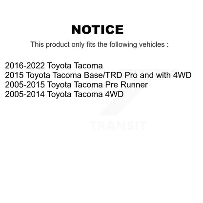 [Arrière] Kit d'amortisseur de suspension pour Toyota Tacoma K78-100293