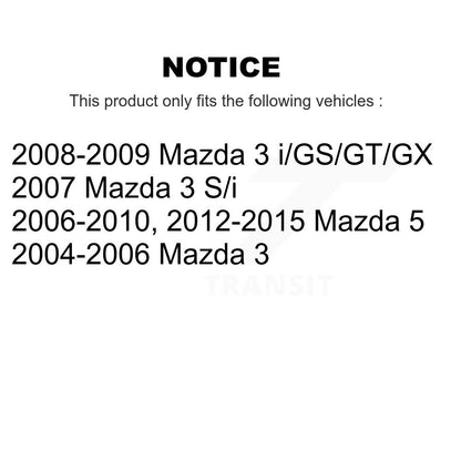 [Arrière] Kit d'amortisseur de suspension pour Mazda 3 5 K78-100314