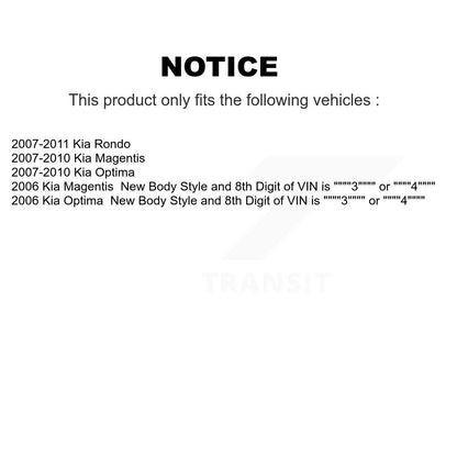 [Arrière] Kit d'amortisseur de suspension pour Kia Optima Rondo Magentis K78-100318