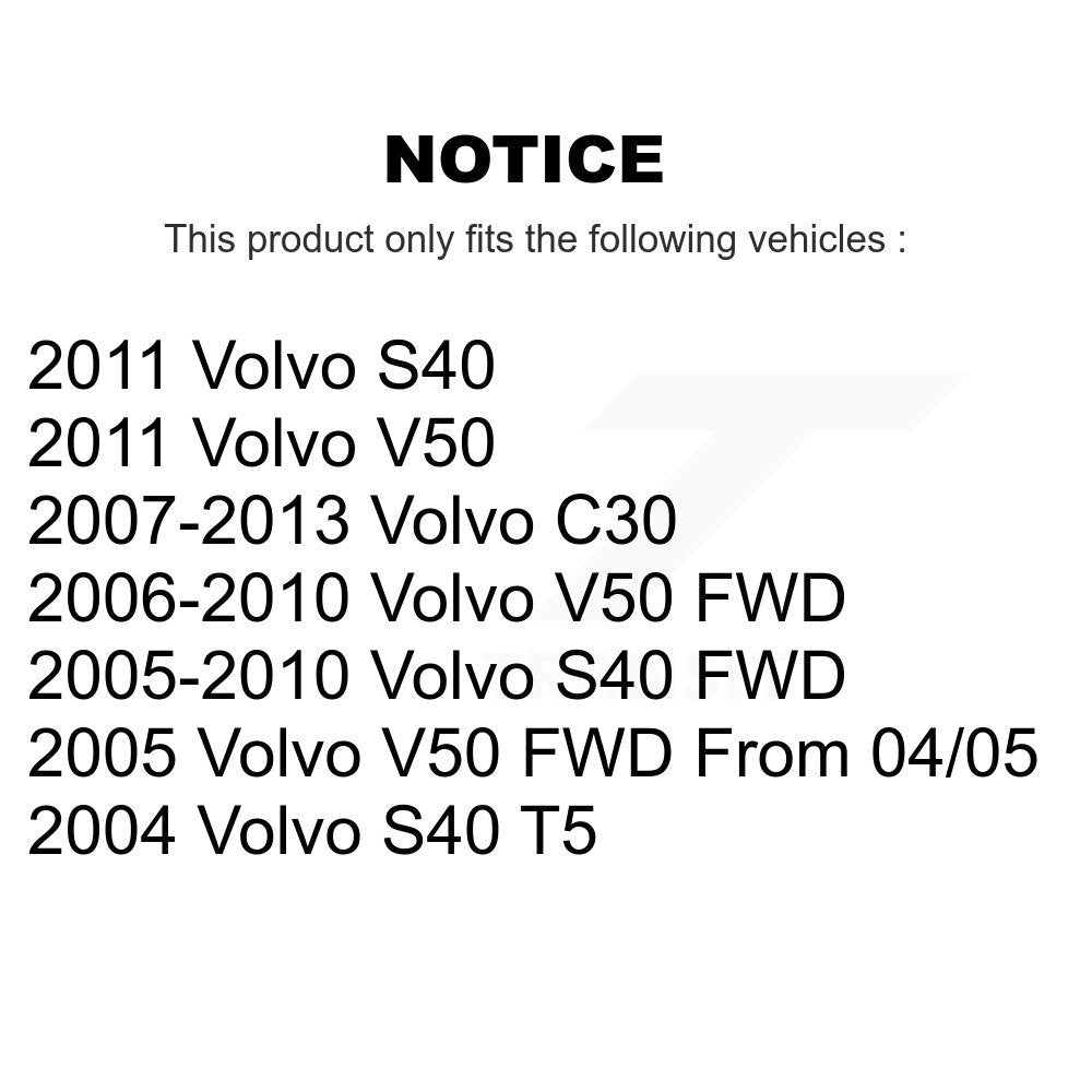 [Arrière] Kit d'amortisseur de suspension pour Volvo S40 C30 V50 K78-100320
