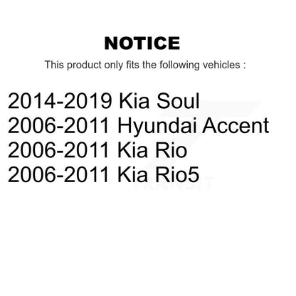 [Arrière] Kit d'amortisseur de suspension pour Kia Soul Hyundai Accent Rio Rio5 K78-100321