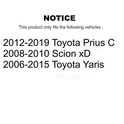 [Arrière] Kit d'amortisseur de suspension pour Toyota Yaris Prius C Scion xD K78-100323